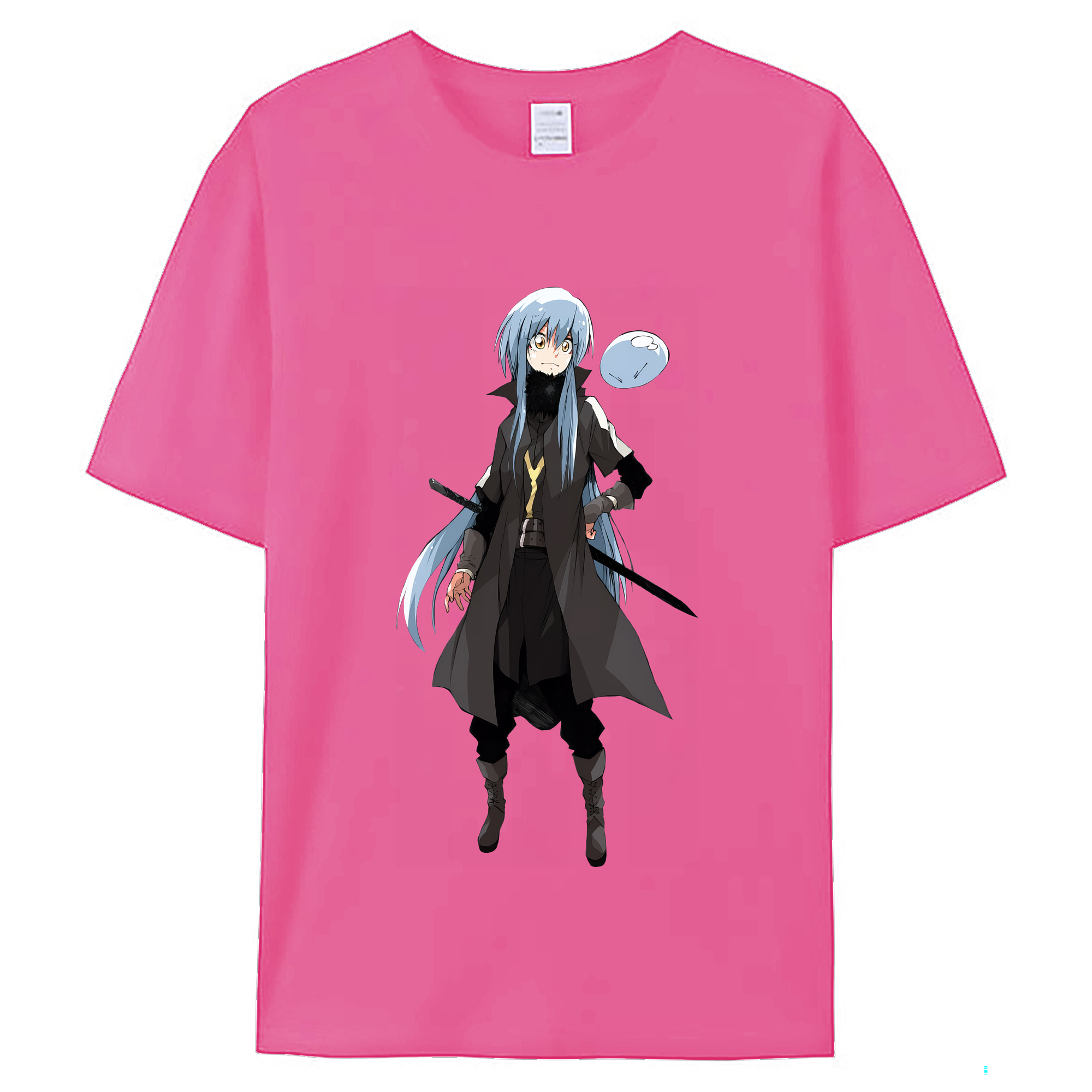 （画像用） 転スラ Regarding Reincarnated to Slime レディースカジュアルプリントTシャツ（綿100％）